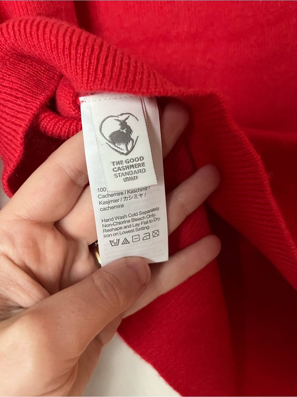 J. Crew Red Cashmere Crewneck Sweater NWT - Picture 3 of 6